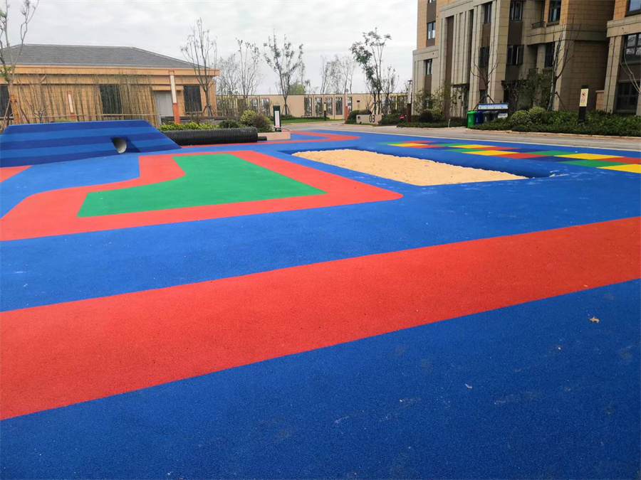 小区塑胶地面案例